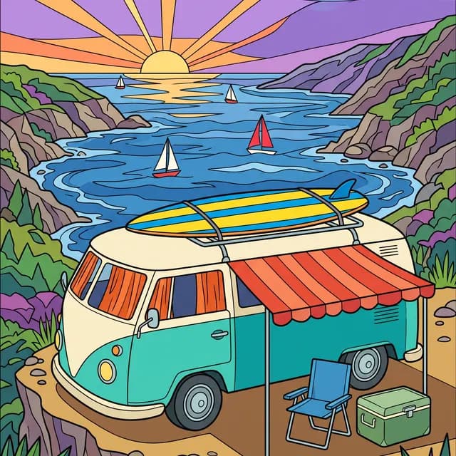 Camper Van at the Cove